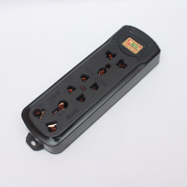 Heavy Duty Multi Plug Power Socket For High Voltage Uses-Black (Wire ...