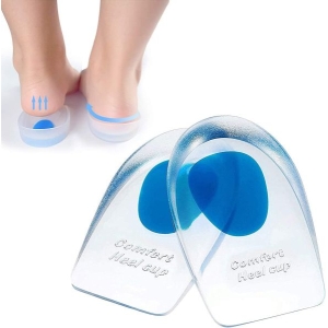 Heel Protection Silicone Gel Insole Cups - 1 Pair