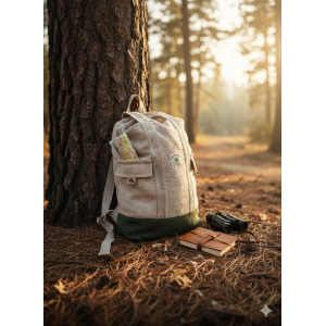 Hemp Backpack | Eco-Friendly Bag| Hippie Bag| Drawstring Hemp Bag | Handmade | Made in Nepal