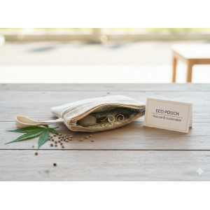 Hemp & Cotton Mix Coins Pouch/Small Purse For Women