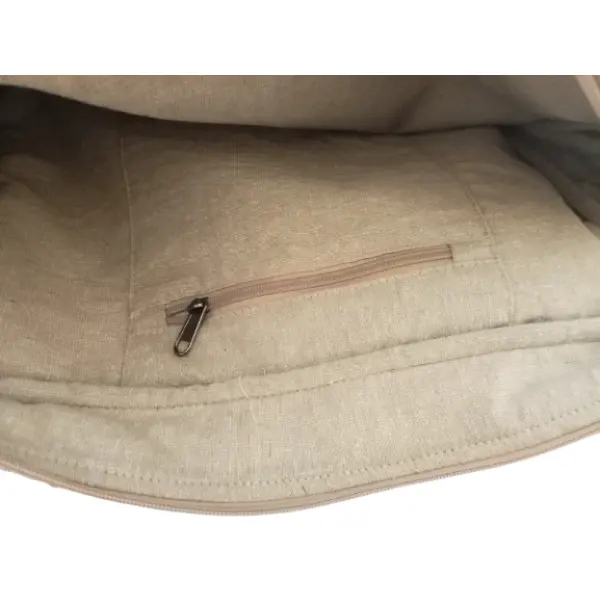 Hemp & Cotton Mix Messenger Bag - Image 4