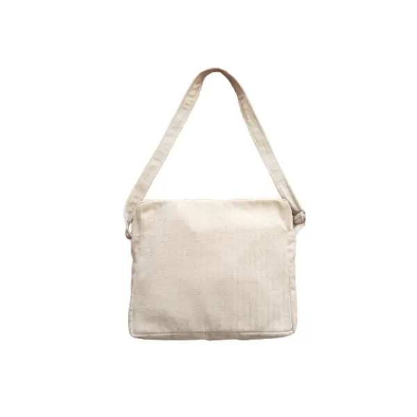 Hemp & Cotton Mix Messenger Bag - Image 5