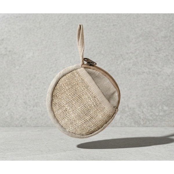 Hemp & Cotton Mix Round Coins Pouch/Purse For Women - Image 4