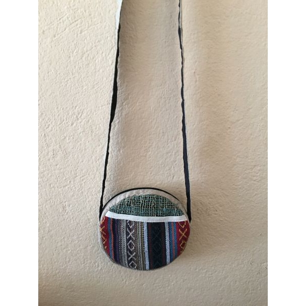 Hemp & Cotton Mix Round Shape Side Bag For Women - Image 4