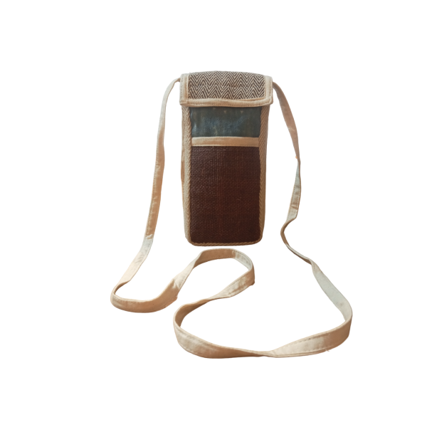 Hemp & Cotton Mix Unisex Mobile Bag - Image 4