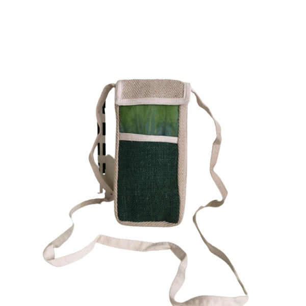 Hemp & Cotton Mix Unisex Mobile Bag - Image 5