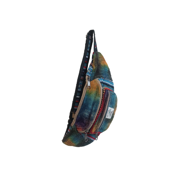 Hemp & Cotton Mix Waist Bag,Money Bag For Unisex - Image 5