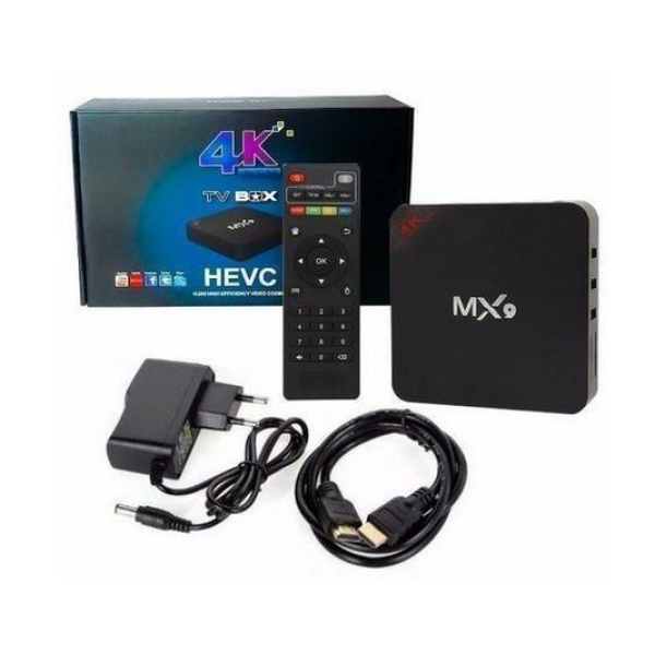 HEVC 4K Ultra HD Android TV Box (MX 9) : 1GB RAM 8GB ROM By Mitrata - Image 2