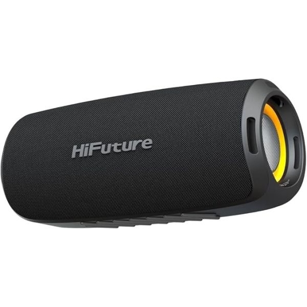 HiFuture Gravity 45W IPX7 Fabric Portable Wireless Bluetooth 5.3 Speaker Black 8 Hrs Playtime - Image 2