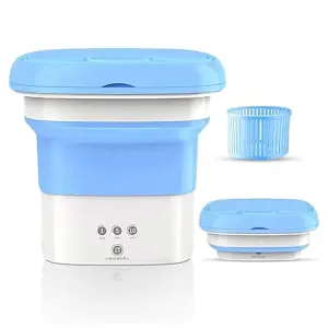 High Capacity Mini Foldable Washing Machine With Deep Cleaning Modes (9L)