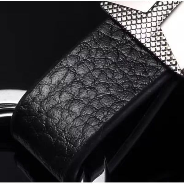 High-Grade Alloy Genuine Leather, Keychain Elegant Business Car Key Chain Ring Detachable Key Holder Jewelry Y07 - Image 3