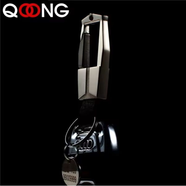 High-Grade Alloy Genuine Leather, Keychain Elegant Business Car Key Chain Ring Detachable Key Holder Jewelry Y07 - Image 5