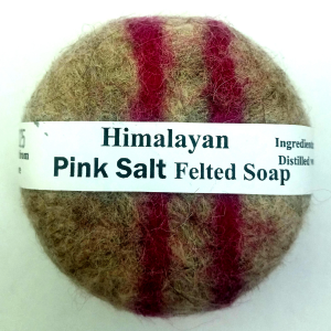 Himalayan Pink Salt Felted Soap