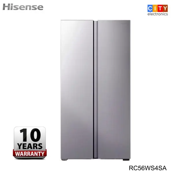 Hisense RC56WS4SA - 498 Ltr Side By Side No Frost Refrigerator Stainless Steel Silver - Image 2