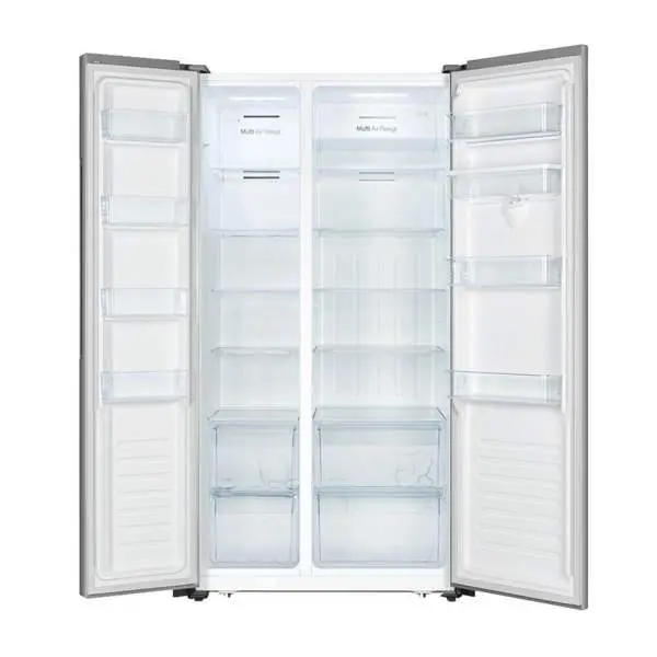 Hisense RC56WS4SA - 498 Ltr Side By Side No Frost Refrigerator Stainless Steel Silver - Image 3