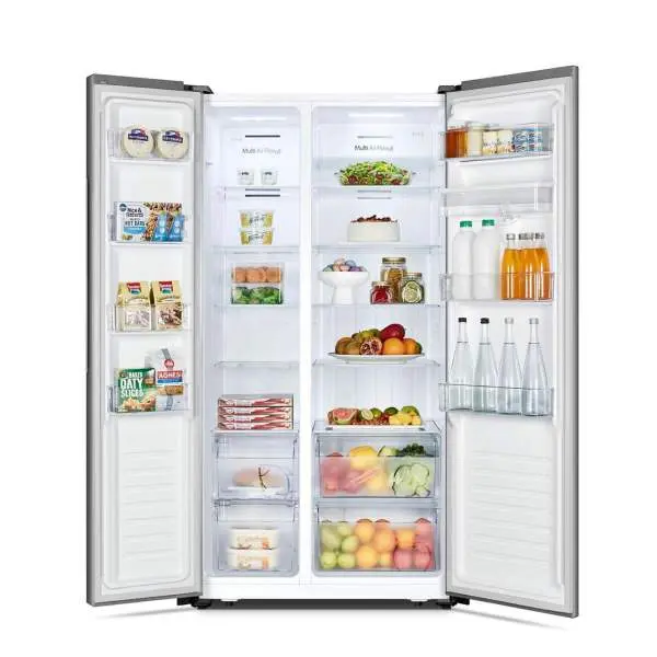 Hisense RC56WS4SA - 498 Ltr Side By Side No Frost Refrigerator Stainless Steel Silver - Image 4