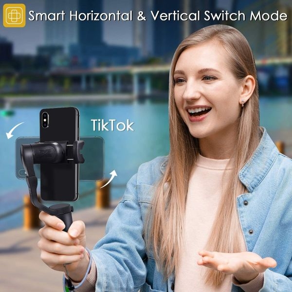Hohem iSteady X - 3-Axis 259g Lightweight Smartphone Gimbal Foldable Handheld Pocket Stabilizer Youtuber Vlogger Live Video - Image 5