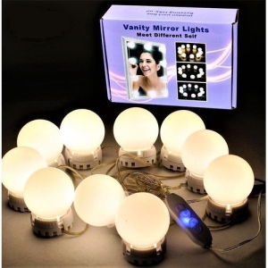 Hollywood Style LED Vanity Mirror Lights Kit With 10 Dimmable Light Bulbs For Makeup Dressing Table