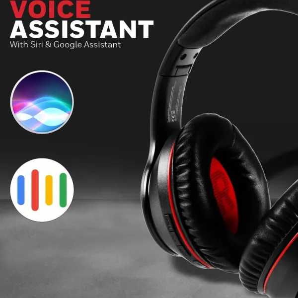 Honeywell Trueno U10 BT V5.0 Wireless On Ear Headphone with mic, ANC, Upto 20H Playtime, 40mm Drivers, Padded Ear Cushions, Integrated Controls, Deep Bass, IPX4, 3.5mm, Voice Assistant Enabled - Image 2