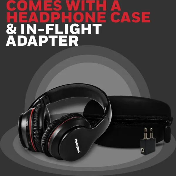 Honeywell Trueno U10 BT V5.0 Wireless On Ear Headphone with mic, ANC, Upto 20H Playtime, 40mm Drivers, Padded Ear Cushions, Integrated Controls, Deep Bass, IPX4, 3.5mm, Voice Assistant Enabled - Image 5