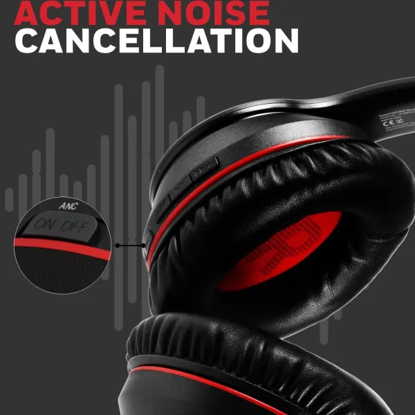Honeywell Trueno U10 BT V5.0 Wireless On Ear Headphone with mic, ANC, Upto 20H Playtime, 40mm Drivers, Padded Ear Cushions, Integrated Controls, Deep Bass, IPX4, 3.5mm, Voice Assistant Enabled - Image 6