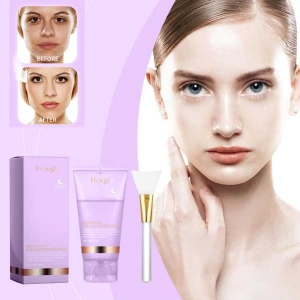 HOYGI Overnight Collagen Facial Mask With Brush Beauty DIY Accessories Night Mask