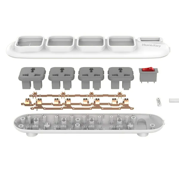 HuntKey PZD401 Power Strip 4 Universal Sockets - Image 2