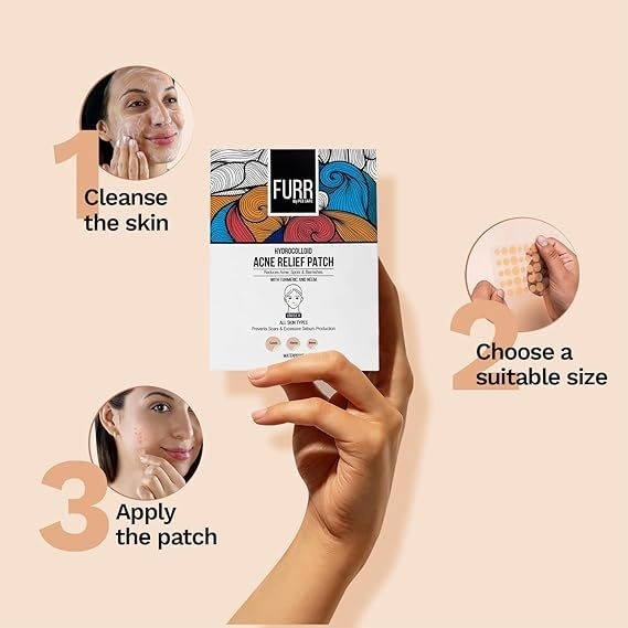 Hydrocolloid Acne Relief Patches Reduces Acne, Spots and Blemishes 60 Patches - Image 3