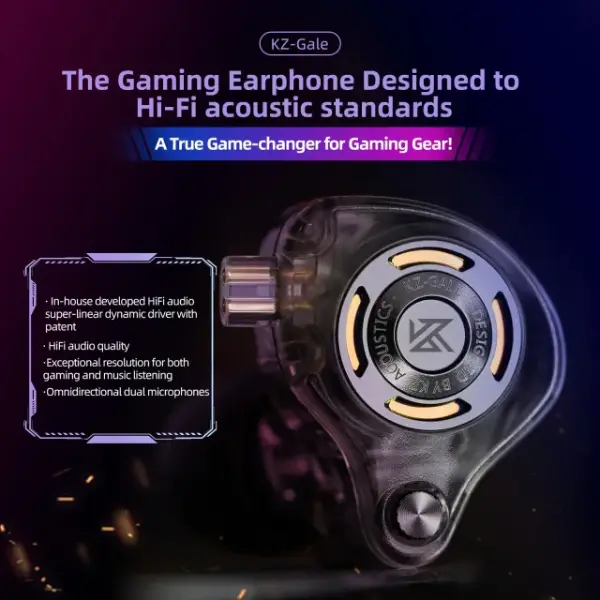 IEM In ear monitor Earphones with Mic (7Hz Zero II 3.5mm) - Image 2