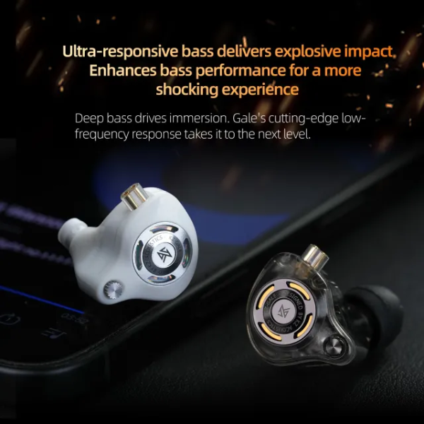 IEM In ear monitor Earphones with Mic (KZ Gale 3.5mm) - Image 9