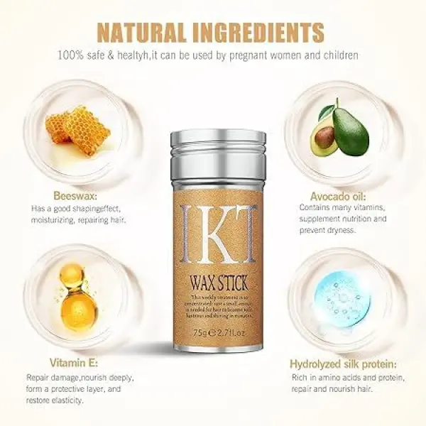 IKT Hair Wax Stick For Women Hair Styling , Wax Stick For Hair 75 GM - Image 3