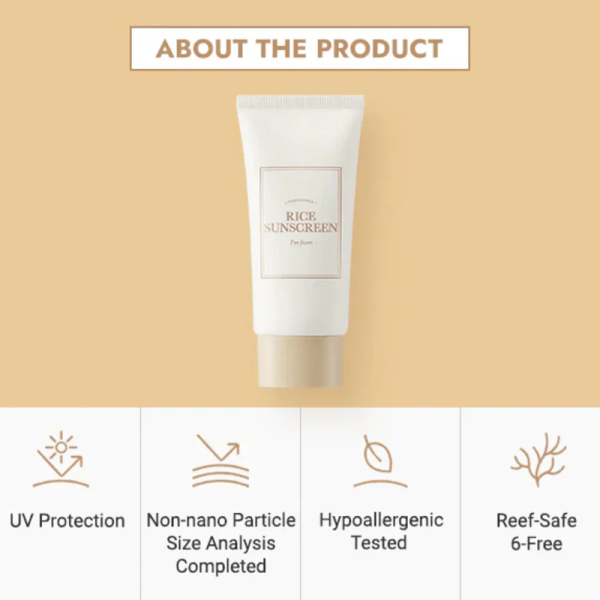 I'm From Rice Sunscreen 50 ML - Image 2