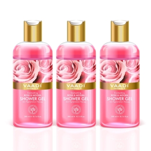 VAADI Enchanting Rose & Mogra Shower Gel (Pack of 3)