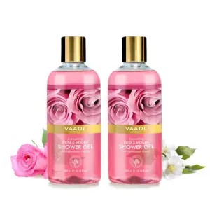 VAADI Enchanting Rose and Mogra Shower Gel (Pack of 2)