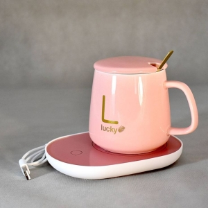 Pink Heating Mug (350ml)
