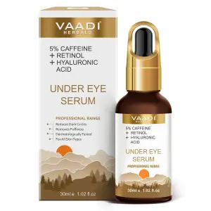 VAADI Under Eye Serum With 5% Caffeine & Retinol & Hyaluronic Acid (30 ml)