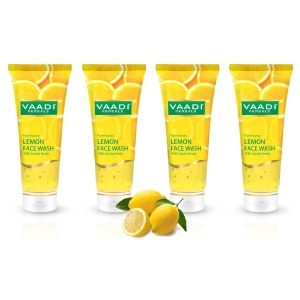 VAADI Pack of 4 Honey Lemon Face Wash With Jojoba Beads (60ml) (Pack of 4)