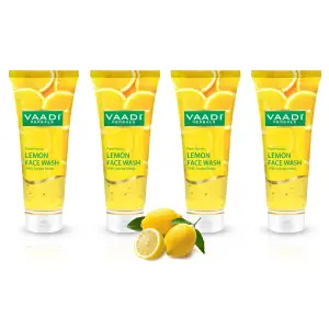 VAADI Pack of 4 Honey Lemon Face Wash With Jojoba Beads (60ml) (Pack of 4)