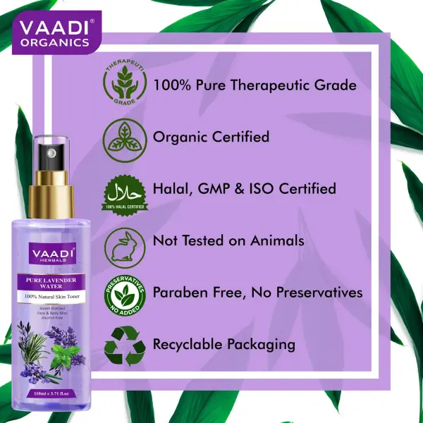 VAADI Rose Water 100% Natural & Pure (250 ml) (Pack of 2) - Image 6