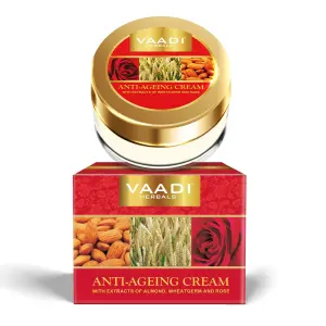 VAADI Anti-Ageing Cream Almond, Wheatgerm Oil & Rose (30 gm)