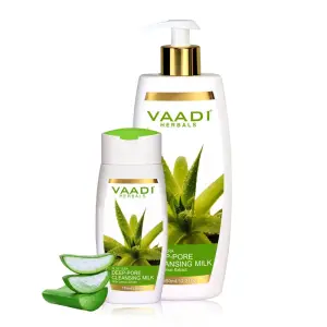 VAADI Aloe Vera Deep Pore Cleansing Milk With Lemon Extract (350 ml)