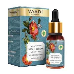 VAADI Natural Radiance Night Serum with Aloe Vera (10 ml)