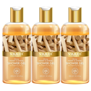 VAADI Divine Honey and Sandal Shower Gel (Pack of 3)