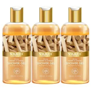 VAADI Divine Honey and Sandal Shower Gel (Pack of 3)