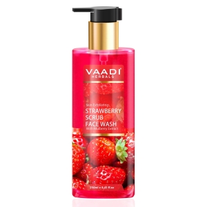 VAADI Strawberry Scrub Face Wash With Mulberry Extract (250 ml)