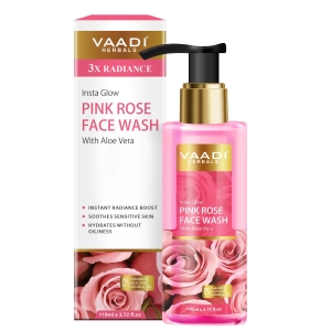 VAADI Insta Glow Pink Rose Face wash with Aloe vera extract (250ml)