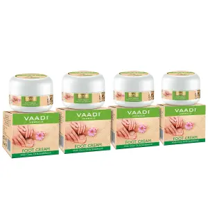 VAADI Pack of 4 Foot Cream Clove & Sandal Oil (Pack Of 4) (30 gms each)
