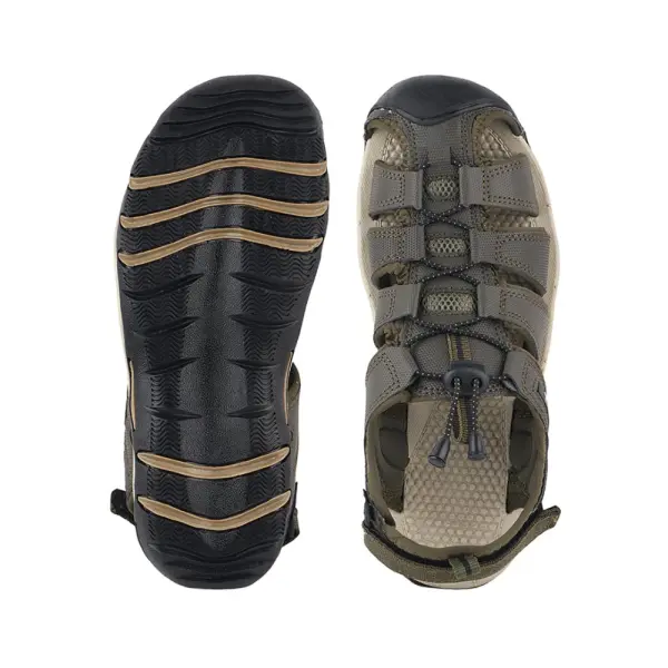Fuel Soldier-08 Fisherman Sandals for Men (Olive-Beige) - Image 7