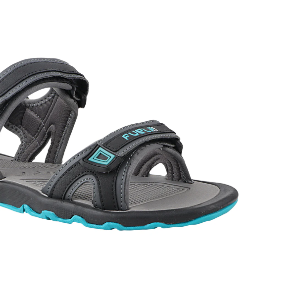FUEL Captain Sandals for Men (Gray-Aqua) - Image 3
