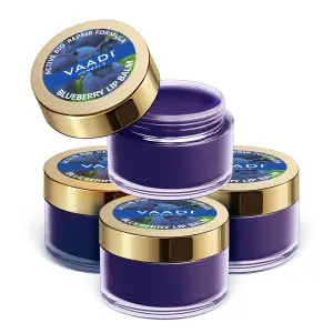 VAADI Pack of 4 Lip Balm - Blueberry (6 gms each)